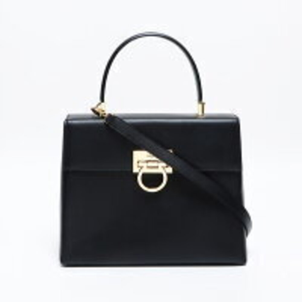 Salvatore Ferragamo Gancini Handbag Black - Picture 2 of 13